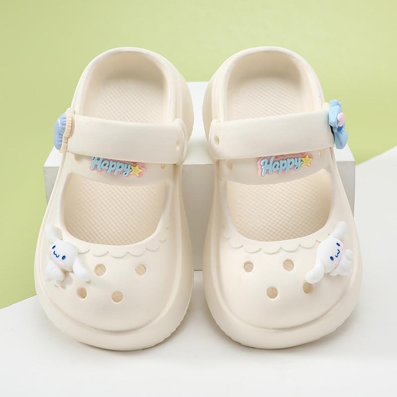 Sandalias de Verano Crocs de Dibujos Animados Transpirables para Niñas con Suela Suave Antideslizante de Eva
