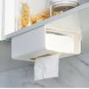 Tissue Box Punch-free Kitchen Storage Box Bathroom Wall-mounted Home Organizer Drawers Home Gadgets Desk Plastic Cosmetics