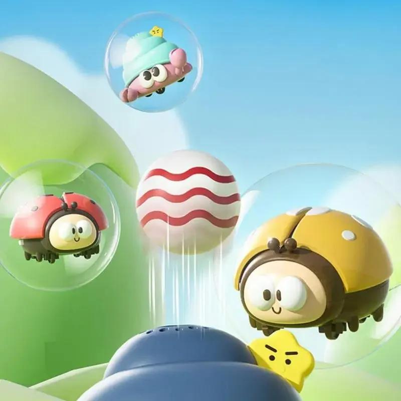 Blowing Ball Toy for Baby Toddlers Ladybug Hover Ball Blower Suspended Toys Attention Training Early Education Educational Toy