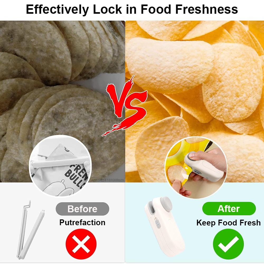 Mini Heat Bag Sealing Machine Plastic Bag Sealer Portable Thermal Plastic Bag Sealer Mini Handheld Plastic Bags Sealing Machine