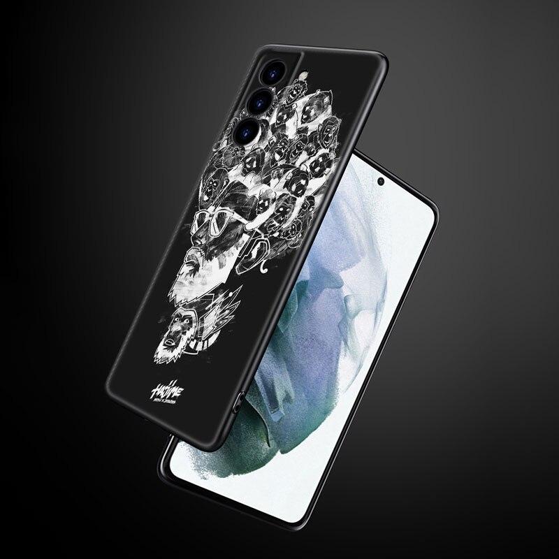 Hajime MiyaGi Andy Panda Phone Case For Samsung Galaxy S22 Pro S21 S20 Ultra FE S10 Lite 5G S10E S9 S8 Plus Soft TPU Black Cover