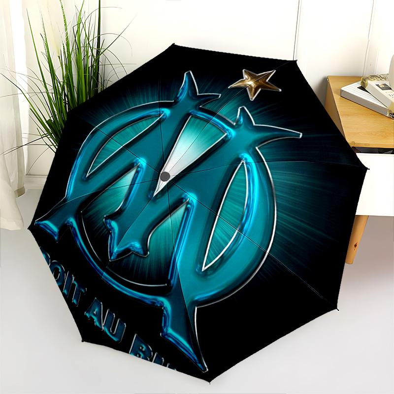 Blue Waves Olympique Marseille Folding umbrella travel Portable Sun umbrella travel outdoor