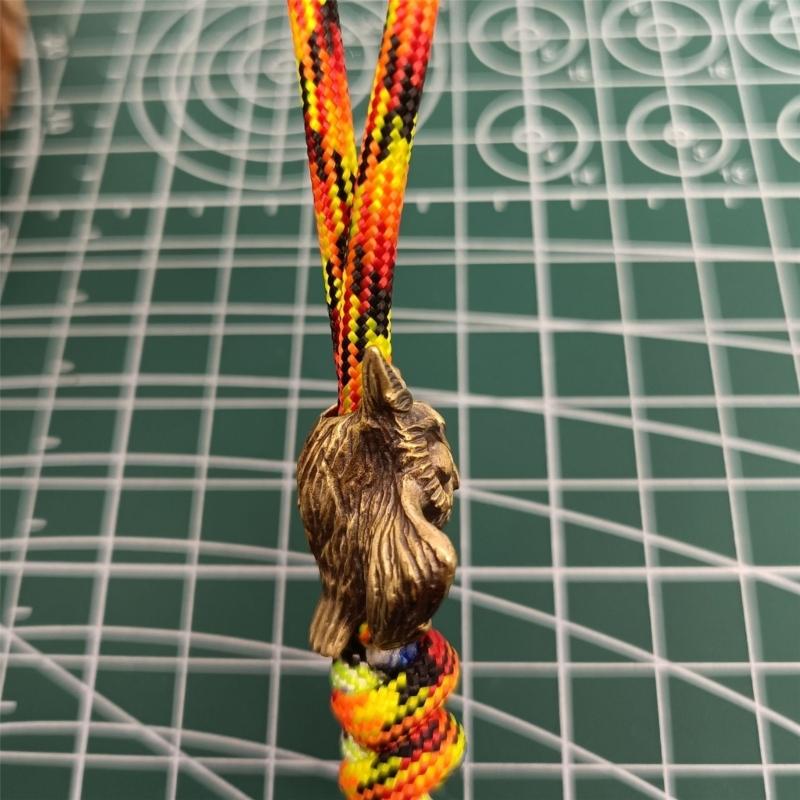 Light Weight Owl Shape Parachute Cord Beads Lanyard Beads Fashion Charm Beads for DIY Lanyard, Keychains Pendants