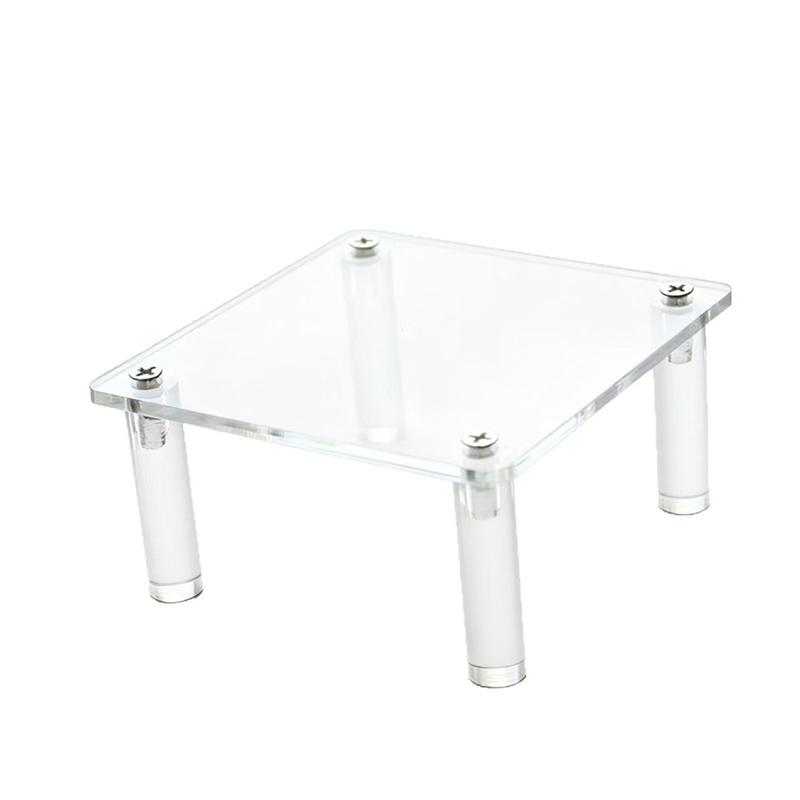 Home 3Pcs Square Acrylic Storage Rack Handmade Toy Doll Display Base Cosmetics Wallet Jewelry Display Rack