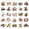 50 Retro Travel Stickers: Waterproof, Decorative Stickers for Journals, Diaries, Phones, Guitars, Skateboards, Computers, and Water Bottles.