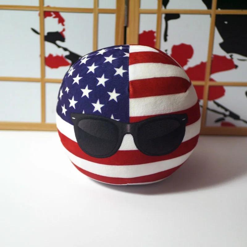 10cm Peluche Carino Countryball Polandball Bambole Ripiene Giocattoli Corti Anime Borsa Cuscino Mini Portachiavi Ciondolo Regali Cosplay