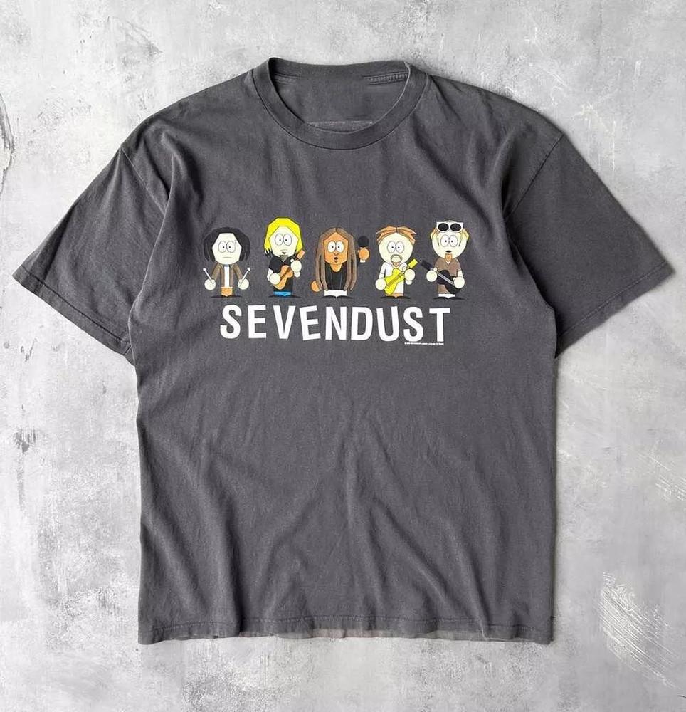 Sevendust Band Gray cotton Cute  Full Size S-5XL Unisex T-Shirt XXXXL