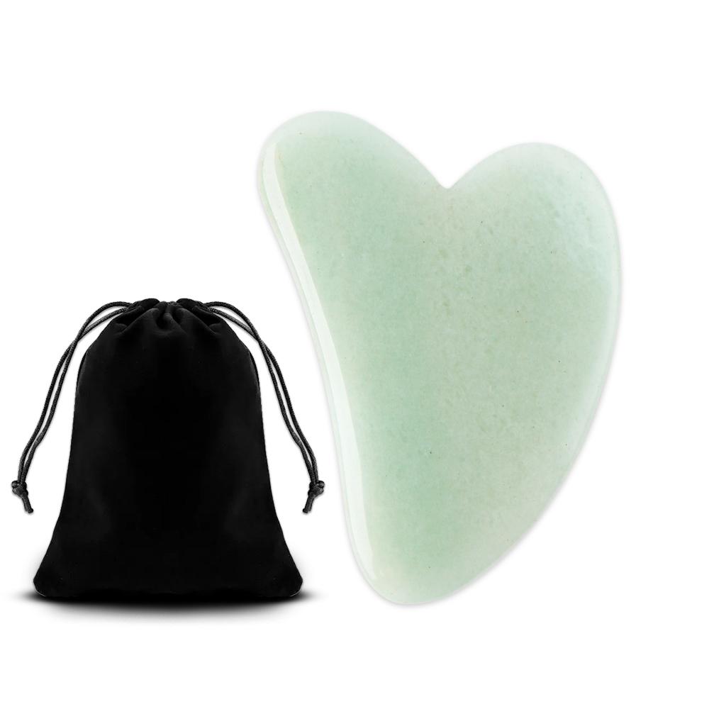 Natuursteen GuaSha Jade Gezichtsschoonheid Schrapen Massage Gereedschap Stevige huidverzorging Gezicht Gua Sha SPA Fysiotherapie Gue Che Roller