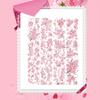 Flower Decorative Tape Water Resistant PET Tape Aesthetic Scrapbooking Tape for Journal Photo Album Planner Wrapping