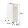 Clothes Hamper Laundry Basket On Wheels Portable Tall Wheeled Storage for