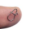Bimoo 100pcs Stainless Steel Safety Fast Clip Lock Pin Oval Snap Strong Pull Anti-corrosion Fishing Lure Rigs Connector
