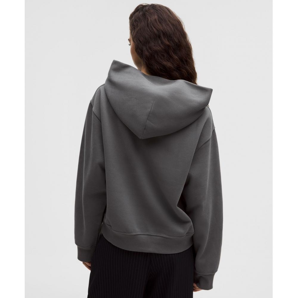 Lululemon Women S Steady State overSized Hoodie Onyx Grey