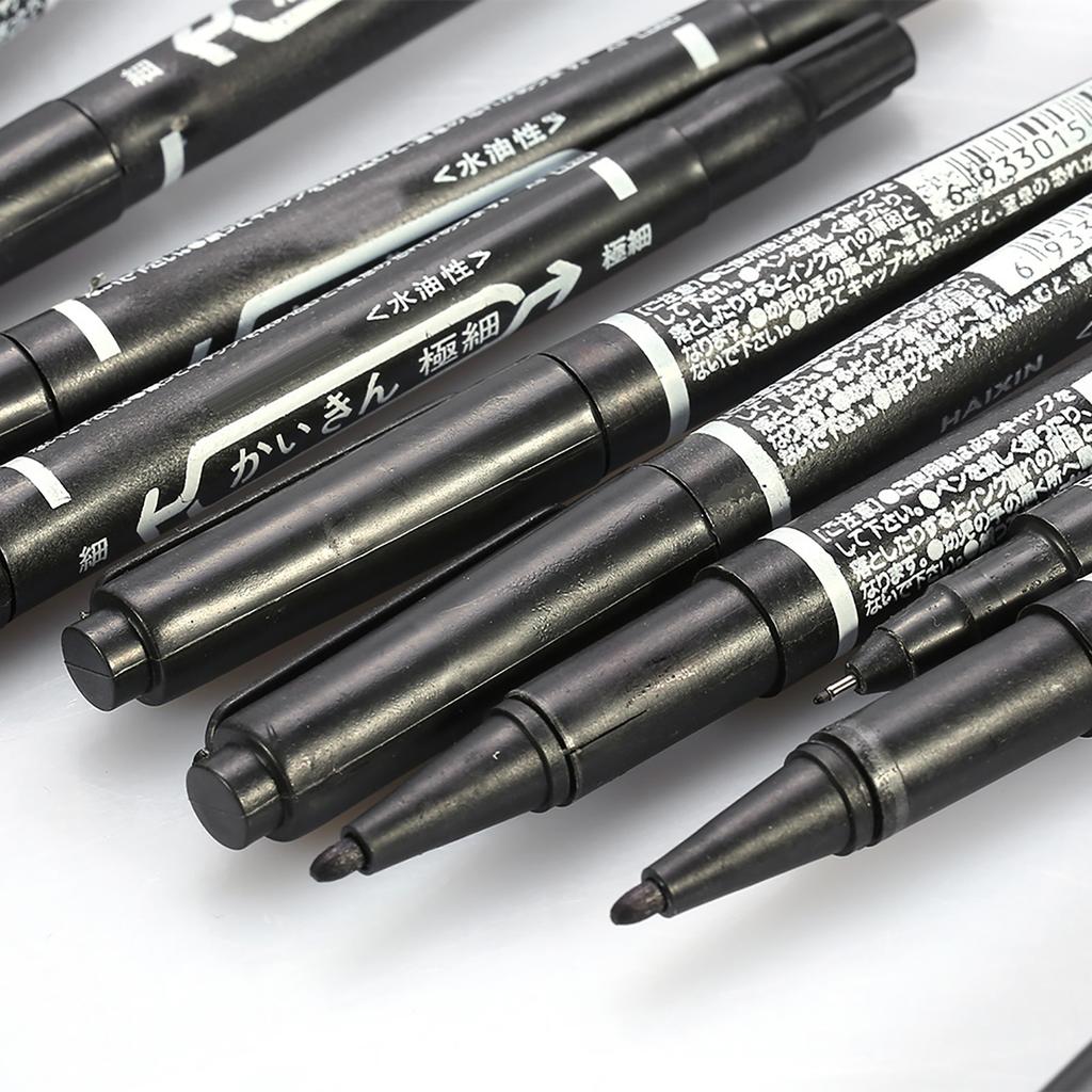 10PCSCelsiusBox Black Double Ended Skin Tattoo Pi cing Positioning ing Pen Tool