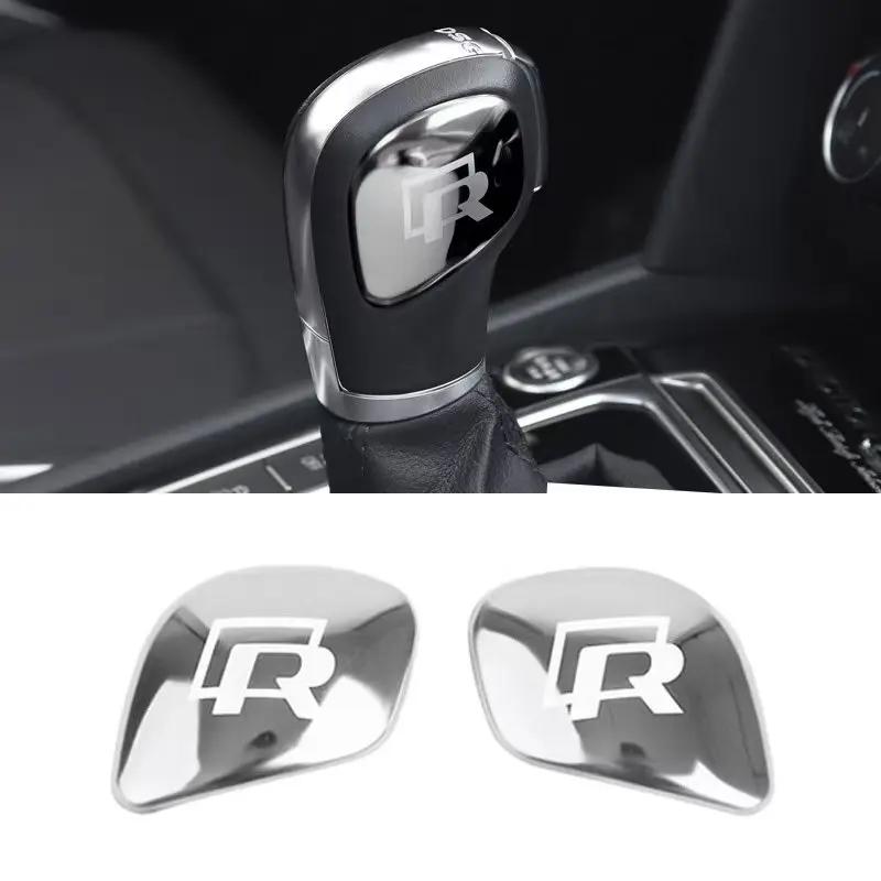 2026 Caldo Per Volkswagen VW Auto Cambio Controllo Leva Cambio Adesivi Maniglia Leva Cambio Accessori Per VW GTI Polo Golf Passat Ti