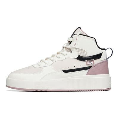 Dicke Sohle High-Top Sneaker Damen Sneaker Elfenbein-Weiß 922238011-9