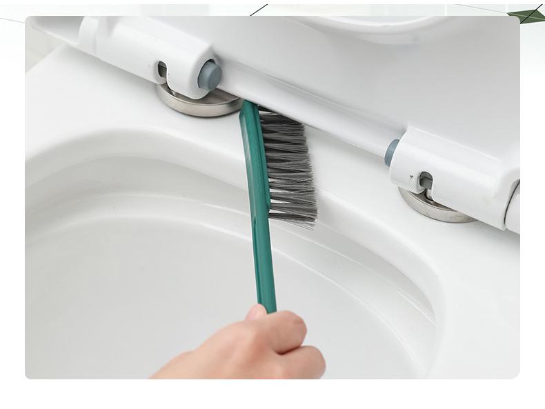 Wall-Mounted 3-in-1 Drainable Toilet Brush Set for Bathroom Corner Cleaning