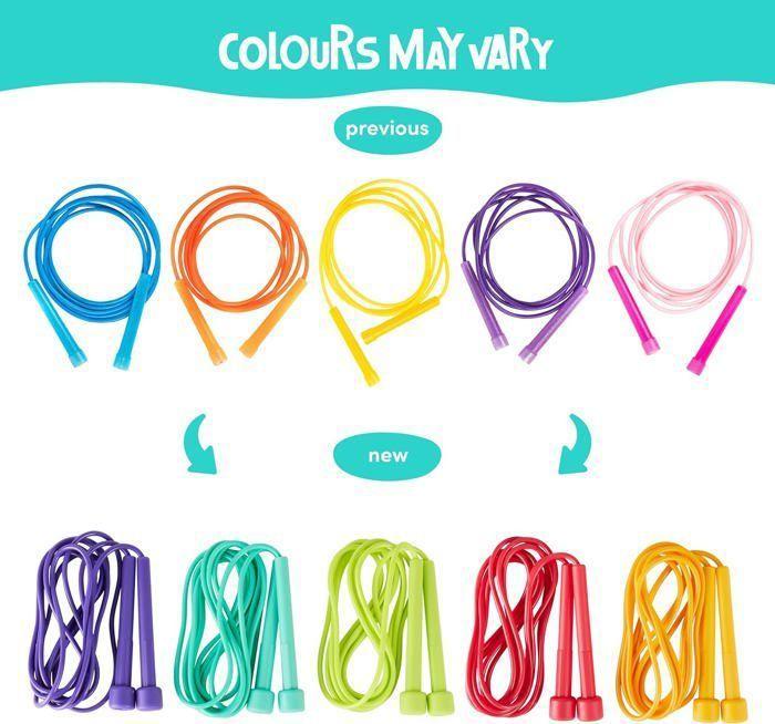 5 Cordes À Sauter Réglables Colorées Pour Enfants, Garçons & Filles (Couleurs Pastel) - Twiddlers - Fitness, Jeu, Entraînement