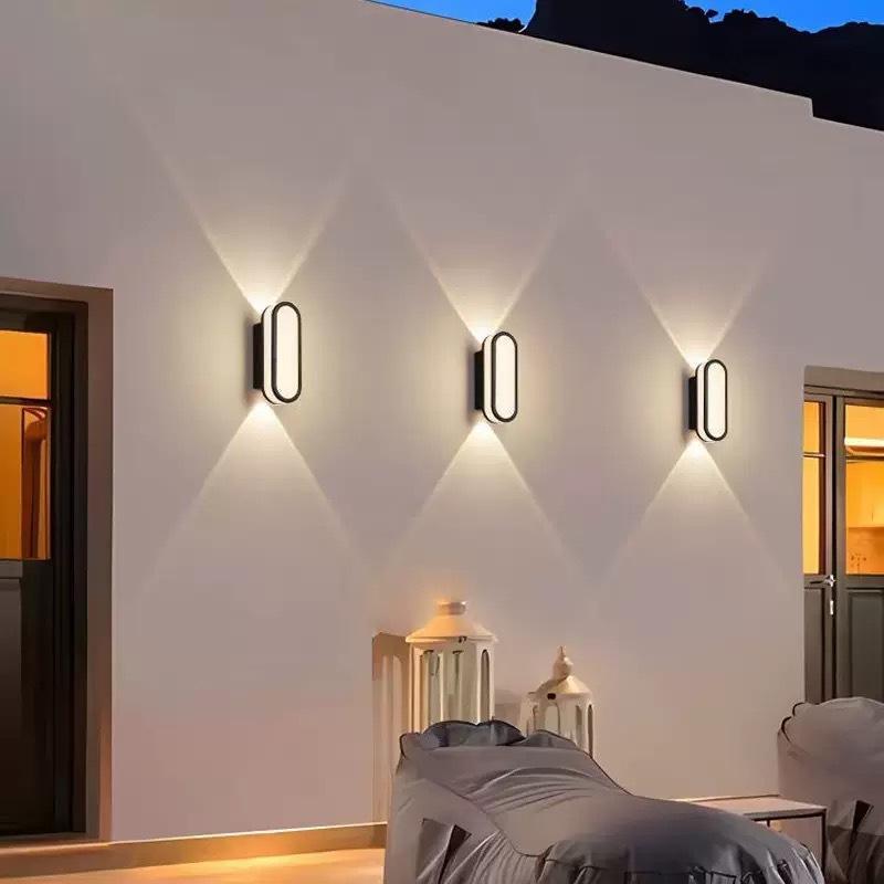 Nordic Outdoor Waterproof LED Wall Lamp for Courtyard or Indoor Use