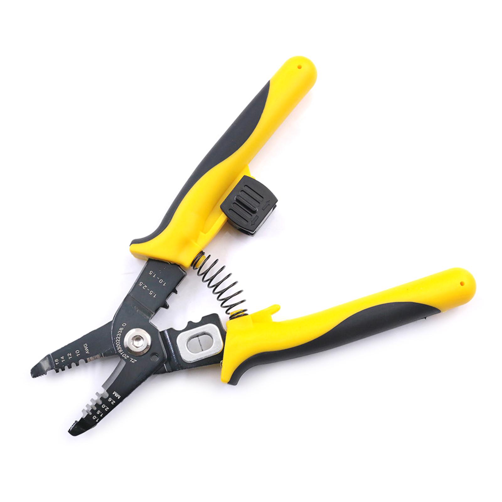 

7.5 Инструмент для снятия изоляции 6 в 1 Многофункциональный кусачки для проводов Практичные клещи для обжима проводов Кабелерез Инструменты электрика для DIY