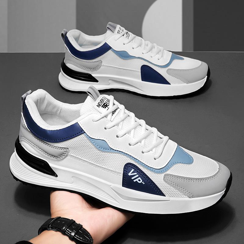New men's shoes sports shoes running casual high-end student versatile men's breathable mesh walking shoes
