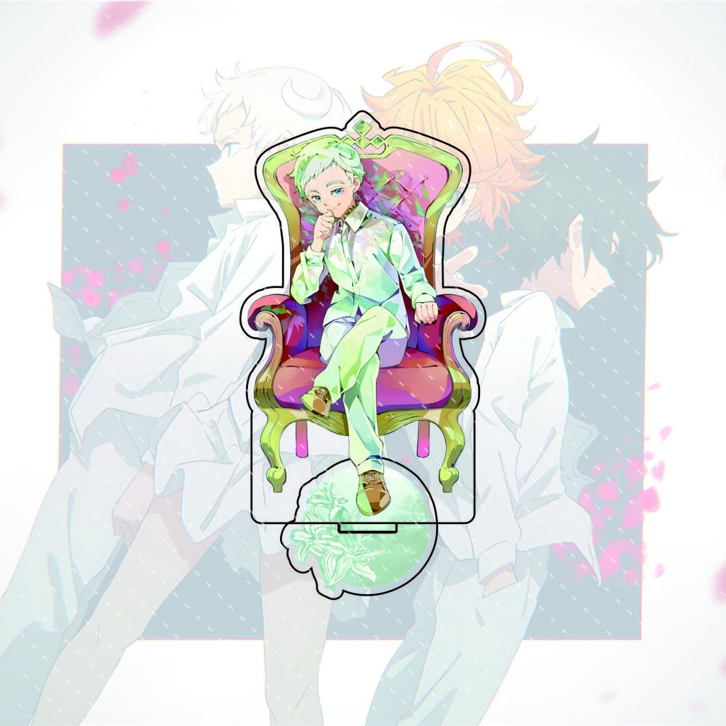 The Promised Neverland anime character display stand, 15CM acrylic material, model display board, collectible edition.