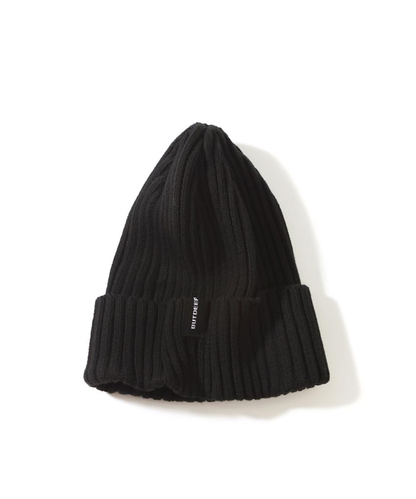 Diposwi 22 Cotton Symbol Basic Beanie - Black
