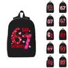 Bekväm fritidsryggsäck för barn med tecknad tryck Dubbel axelväska