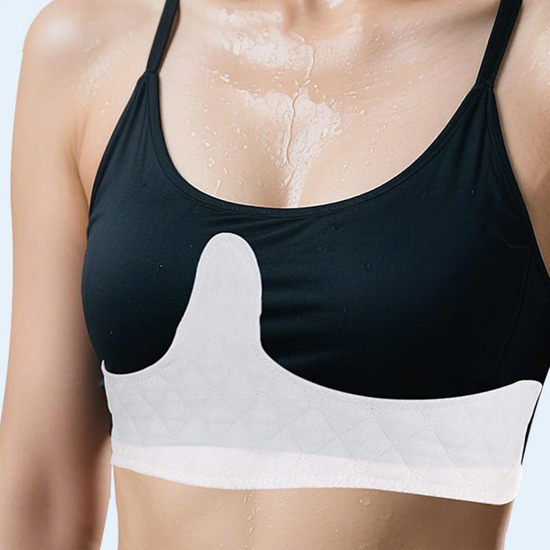 10Pcs Cotton Bra Pads Breast Sweat Pads Breastfeeding Supplies Cooling Bra Inserts Washable Resuable Bra Sweat Liners for Women rosso
