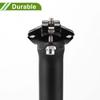 HOPESPANNER Universal 27.2x350mm Carbon Fiber Pattern Matte Black Bicycle Seatpost Shock Absorbing Bike Saddle Post Seat Tube Carbon Fiber 1 Piece