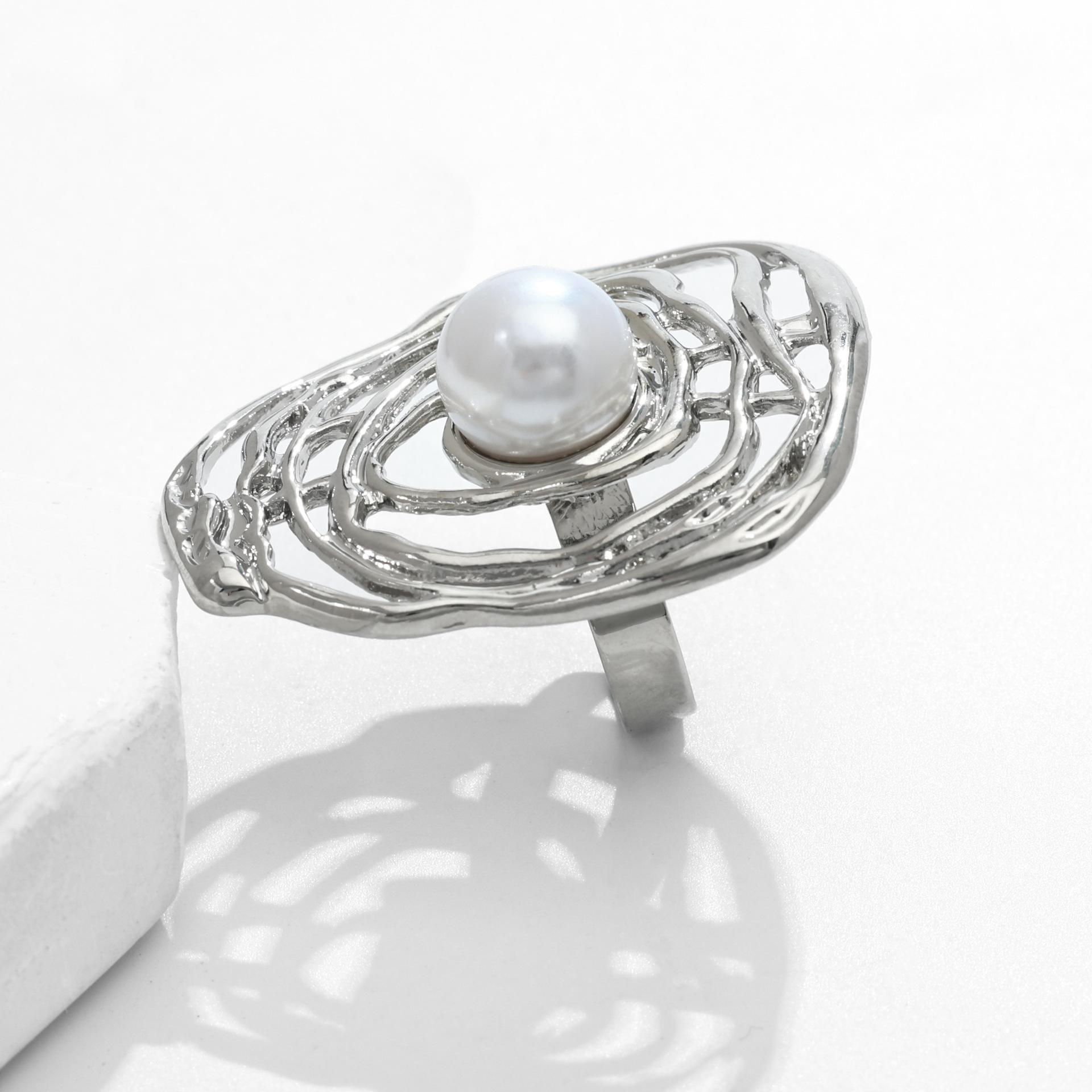 

Metal texture smooth water drop hug bracelet trend spring open bracelet jewelry