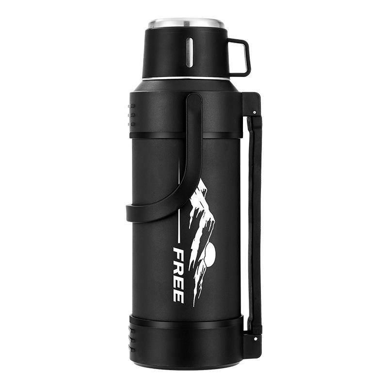 Large Capacity 316 Stainless Steel Insulated Thermos Flask with Portable Design for Outdoor and Travel Use