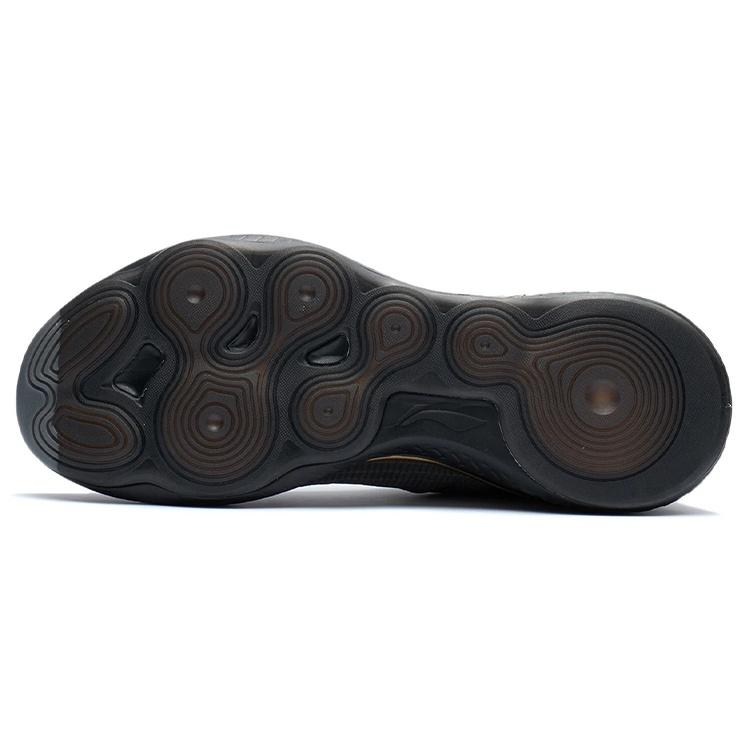 Li-Ning Li Ning Cushioning Slip Resistant Abrasion Resistant Low top Training Shoes Black Gold Men's AFVR003-1