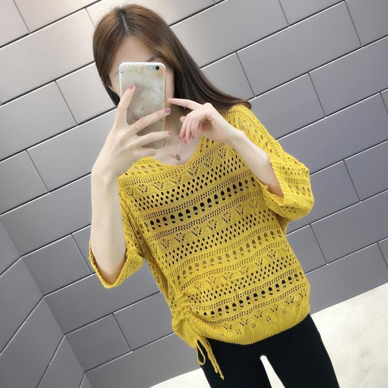 Women's Knitwear Cover-up Batwing Dress & Skirt Set for Spring/Summer