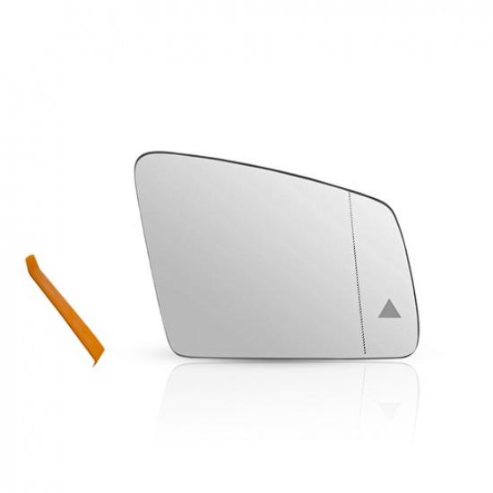 For Mercedes C-Class W204 2010-2014 Passenger Heated Mirror Glass W/ Blind Spot