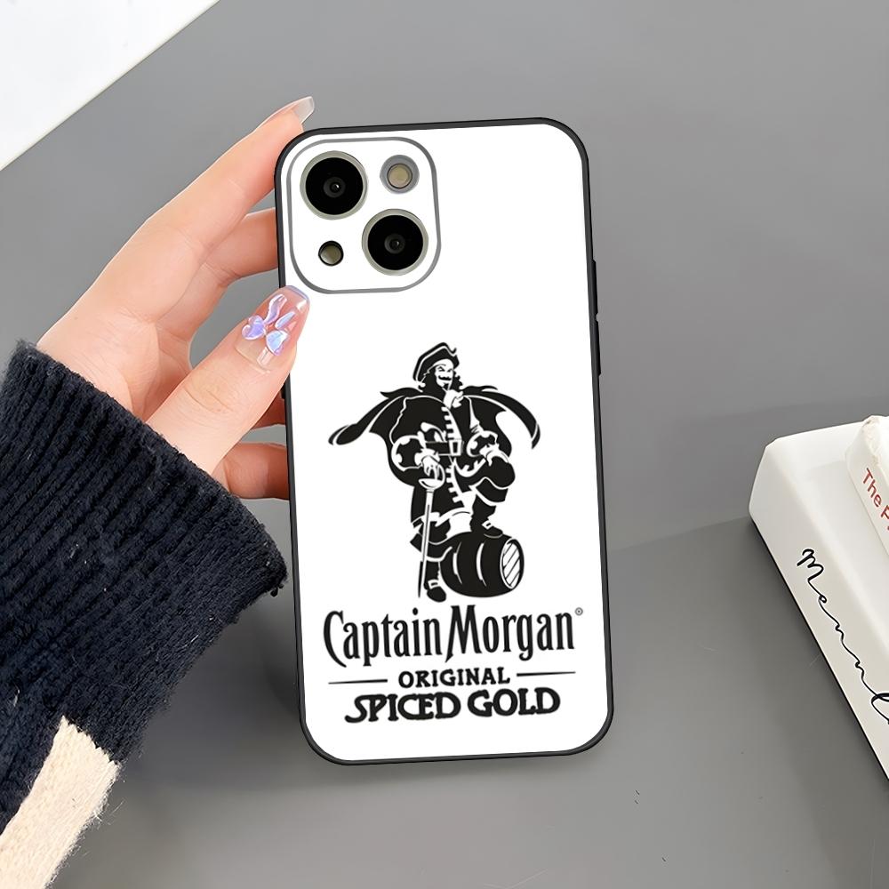 Coque de téléphone de luxe Rum C_Captain Morgan Pour Iphone 17 Air 15 Pro Max 14 Pro 16 Plus 12 13 11 Xr X Xs 8 7 Plus Housse Arrière