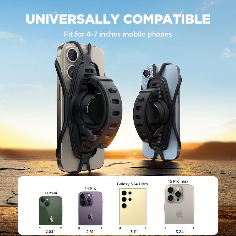 1PC Universal Bike Phone Mount Holder Cell Phone Mount for 4-7" Phone Handlebar Mount for Bicycle Motorcycle Scooter Holder