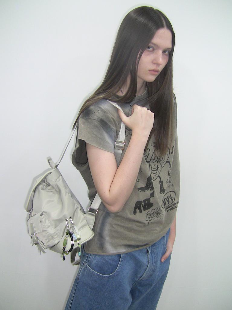Fillintheblank Pk Backpack (Nylon)(Lighy Gray)