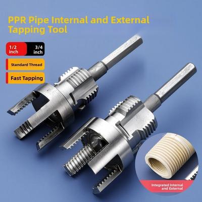 4/6 Punkte PVC-Rohrgewindeschneider-Set Innen-/Außengewinde Rohrgewindeschneider Wasserleitungs-Gewindebohrer