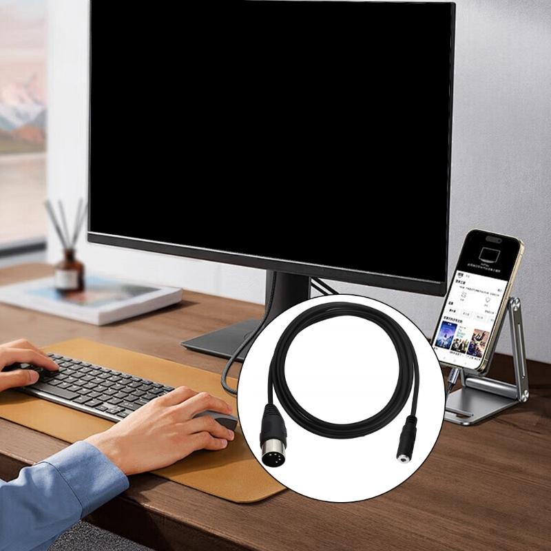 Din 5-Pin auf 3,5-mm-Kabel 5-Pin Din-Stecker auf 3,5-mm-Buchse Sound-Adapterkabel für Musikinstrumenten-Sound