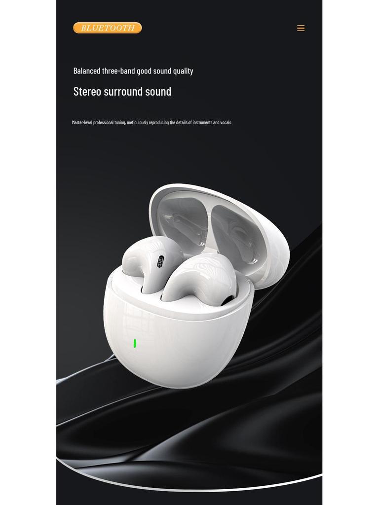 25 New H7 Bluetooth Noise-Cancelling Wireless Semi-In-Ear Universal Sports Gaming Headphones