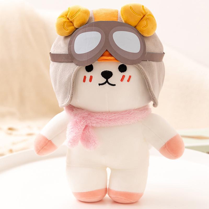 

Cartoon Lovely Bear Plush Toy With Adorable Features Ideal For Collectors And Kids 25cm