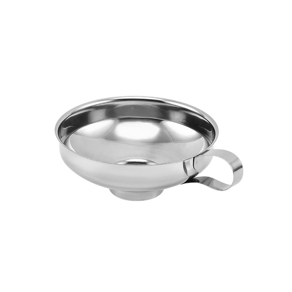 Stainless Steel Wide Mouth Canning Funnel Kitchen Food Funnel Salad Dressing Liquid Funnel Hopper Filter Kitchen Tools Gadgets