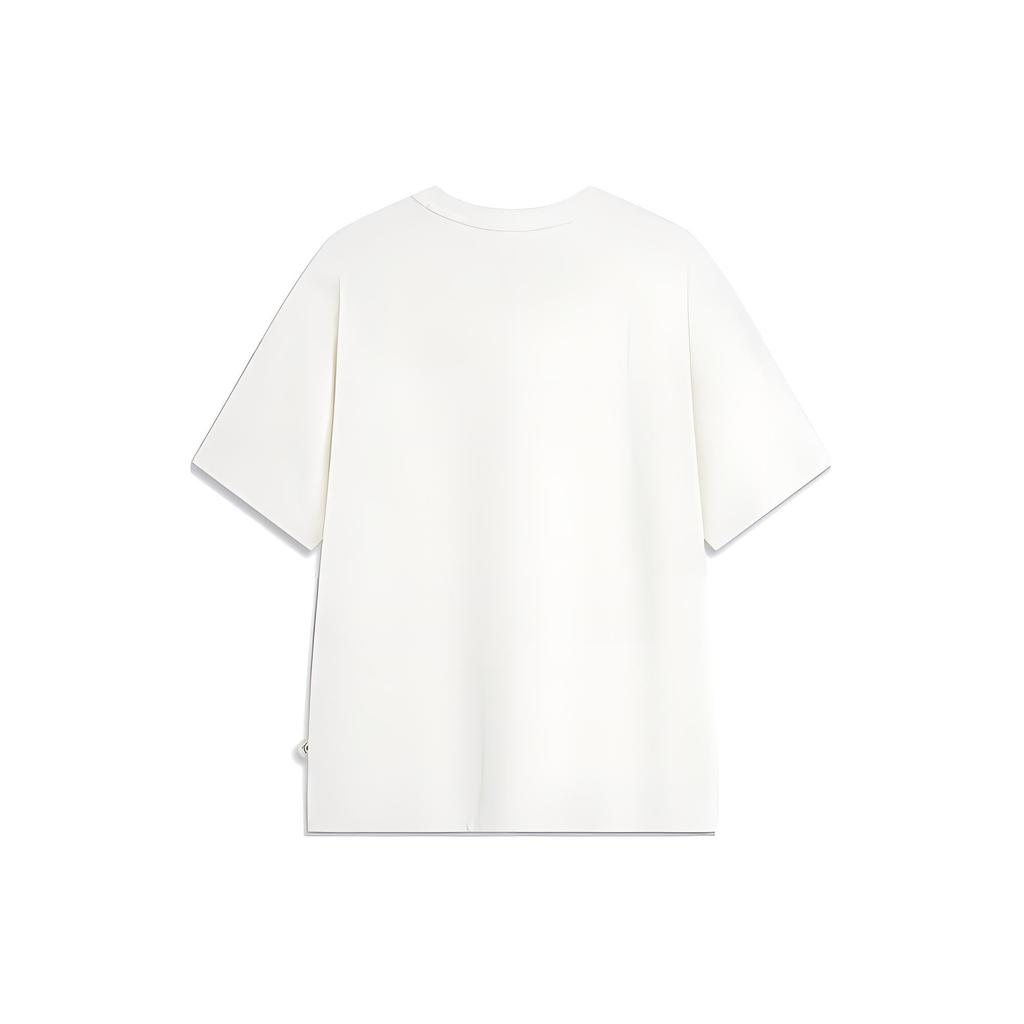 Li Ning Badfive T Shirt Unisex Ivory AHST881-1