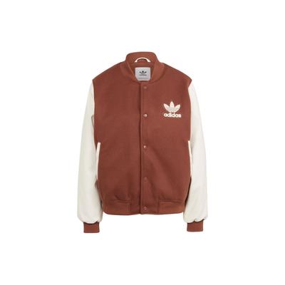 Originals Vrct Grafikjacke Buchstabenlogo Frotteestickerei Colorblock Locker Sportjacke Damenjacke Braun IS5742