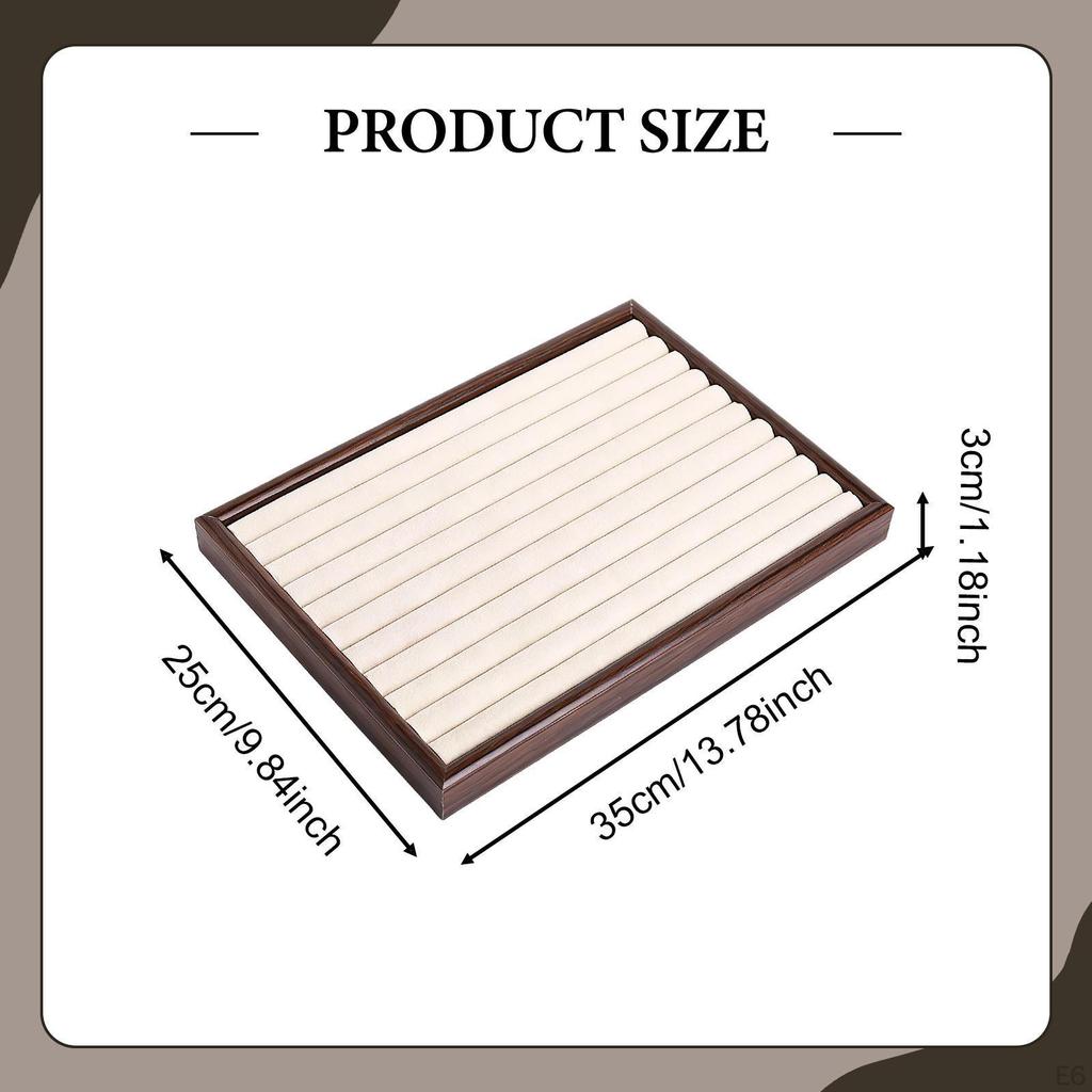 Holder Display Tray Case Accessory Tabletop Jewelry Organizer for Shop Store Selling Show