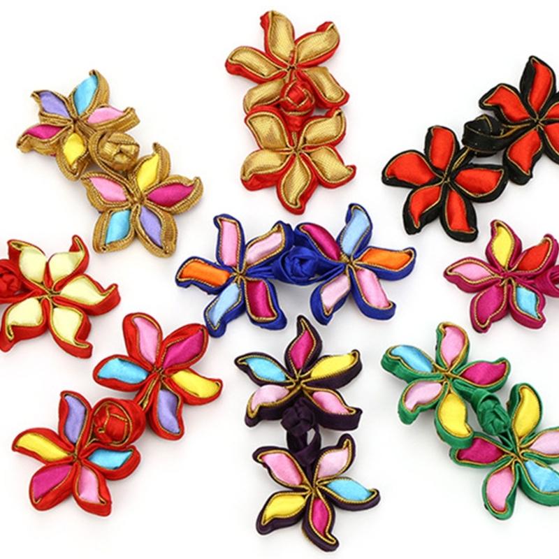 Chinese Knot Frog Buttons Cheongsam Buttons Flower Chinese Closures Buttons Sewing Fasteners for DIY Chinese Cloaks Coat