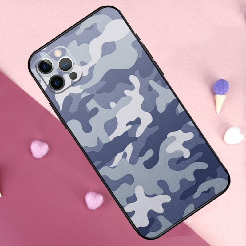 Army Military Camouflage Phone Case For iPhone 17 Pro Max 11 14 15 16 Pro Max Plus 12 13 Mini 17 Air 16e Back Cover