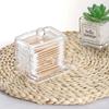 Plastic Cotton Swab Box, Jewelry Box, Storage Box, Crystal Cotton Swab Box, Transparent Cotton Swab Box