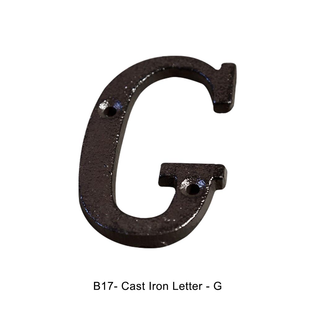 Plaque de numéro de maison en métal, décoration de porte durable et antirouille, lettres en métal, numéros de maison