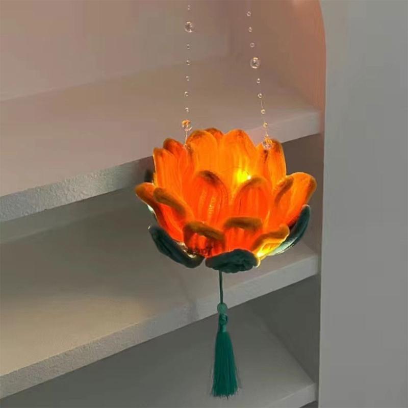 Handheld Lanterns for Traditional Chinese Celebration Waterproof Moon Festival Light with Soft Lighting Home Decoration